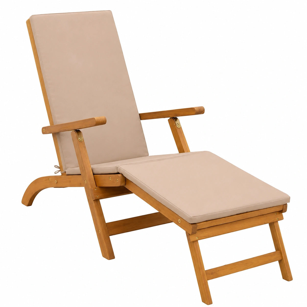 Liegestuhl – 55 × 146 × 91 cm, für Terrasse