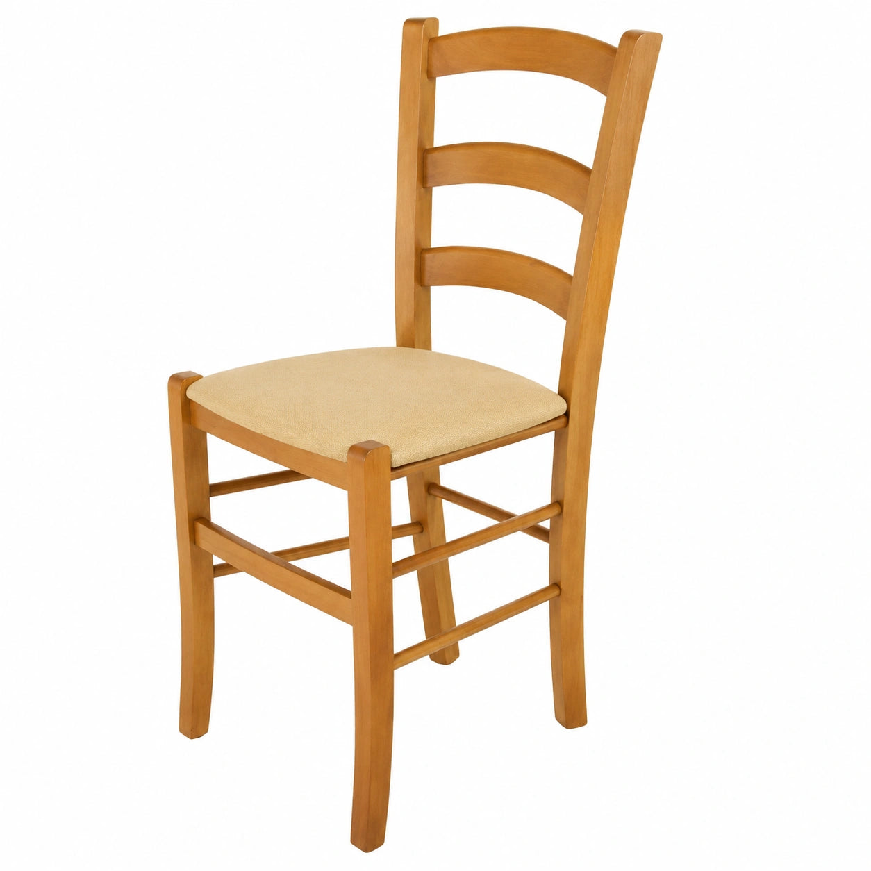 Stühle – 4er-Set, gepolstert, aus Eichenholz und Buchenholz, für Esszimmer und Küche