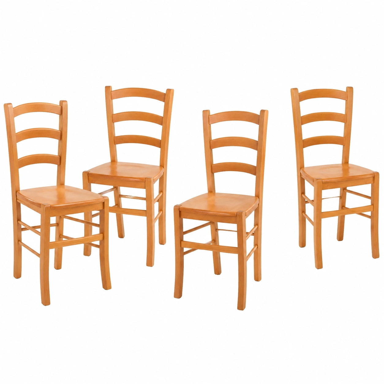 Stühle – 4er-Set, aus Buchenholz und Holz, für Esszimmer und Küche