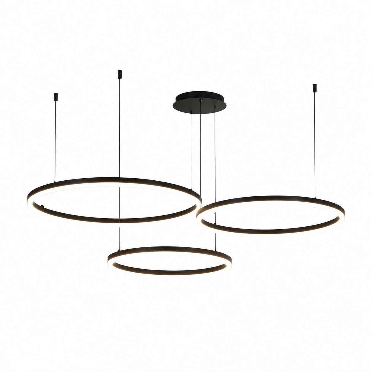 Wohnmöbel – 40 cm, moderner Stil, höhenverstellbar, mit LED-Beleuchtung, Schwarz, für Küche