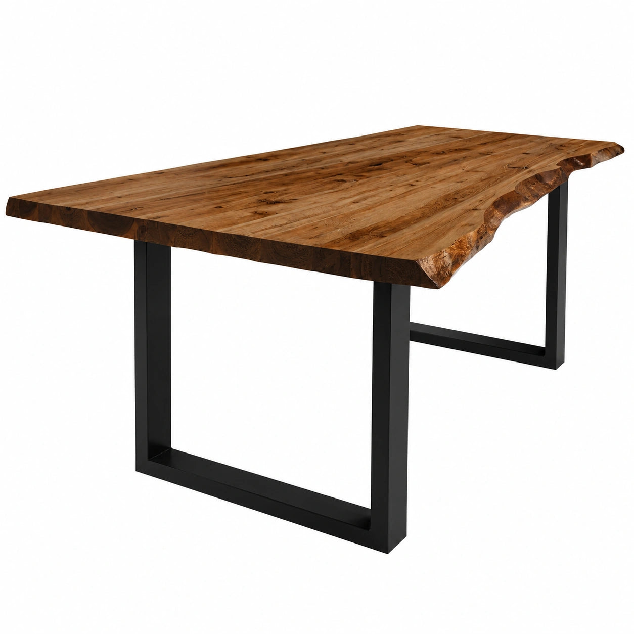 Esstisch – 220 × 100 cm, Industriestil, aus Akazienholz