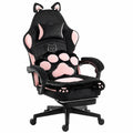 Stuhl – aus Stoff, Schwarz und Rosa
