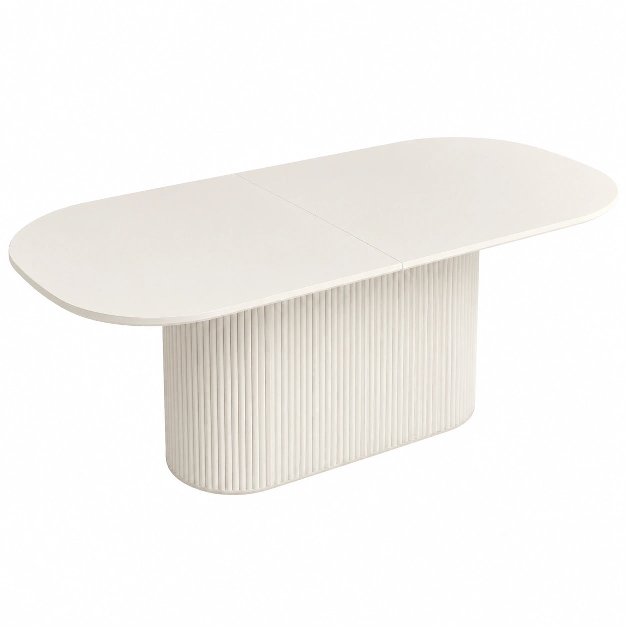 Esstisch – 177.8 cm, moderner Stil, ovale Form, Beige, für Esszimmer, Küche und Wohnzimmer
