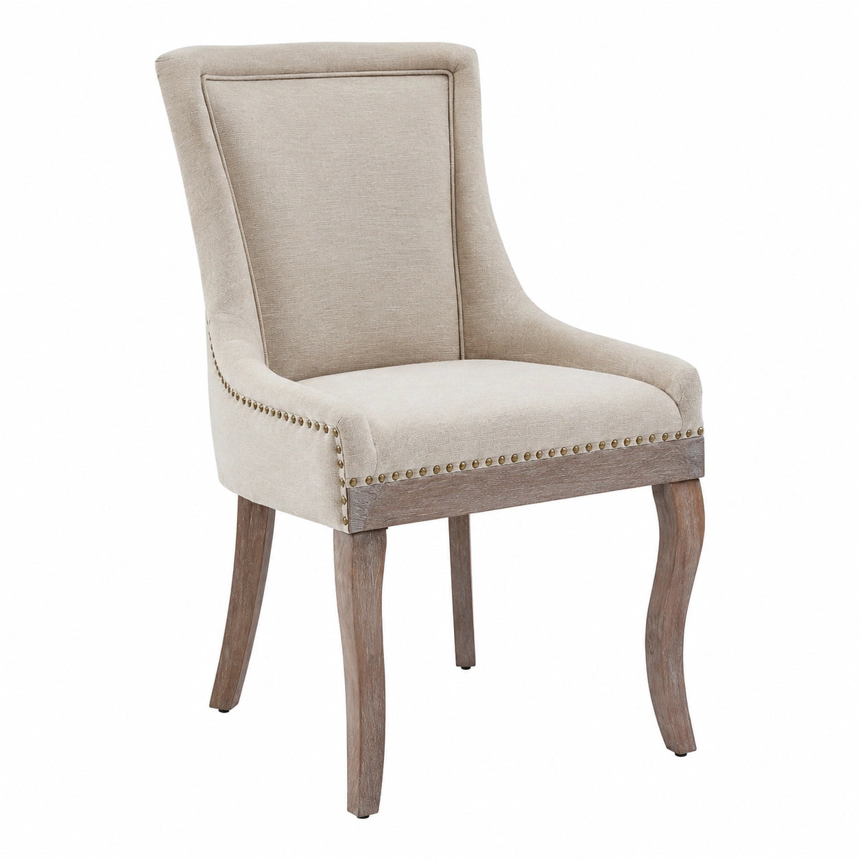 Esszimmerstuhl – 6er-Set, gepolstert, Beige, für Esszimmer und Küche
