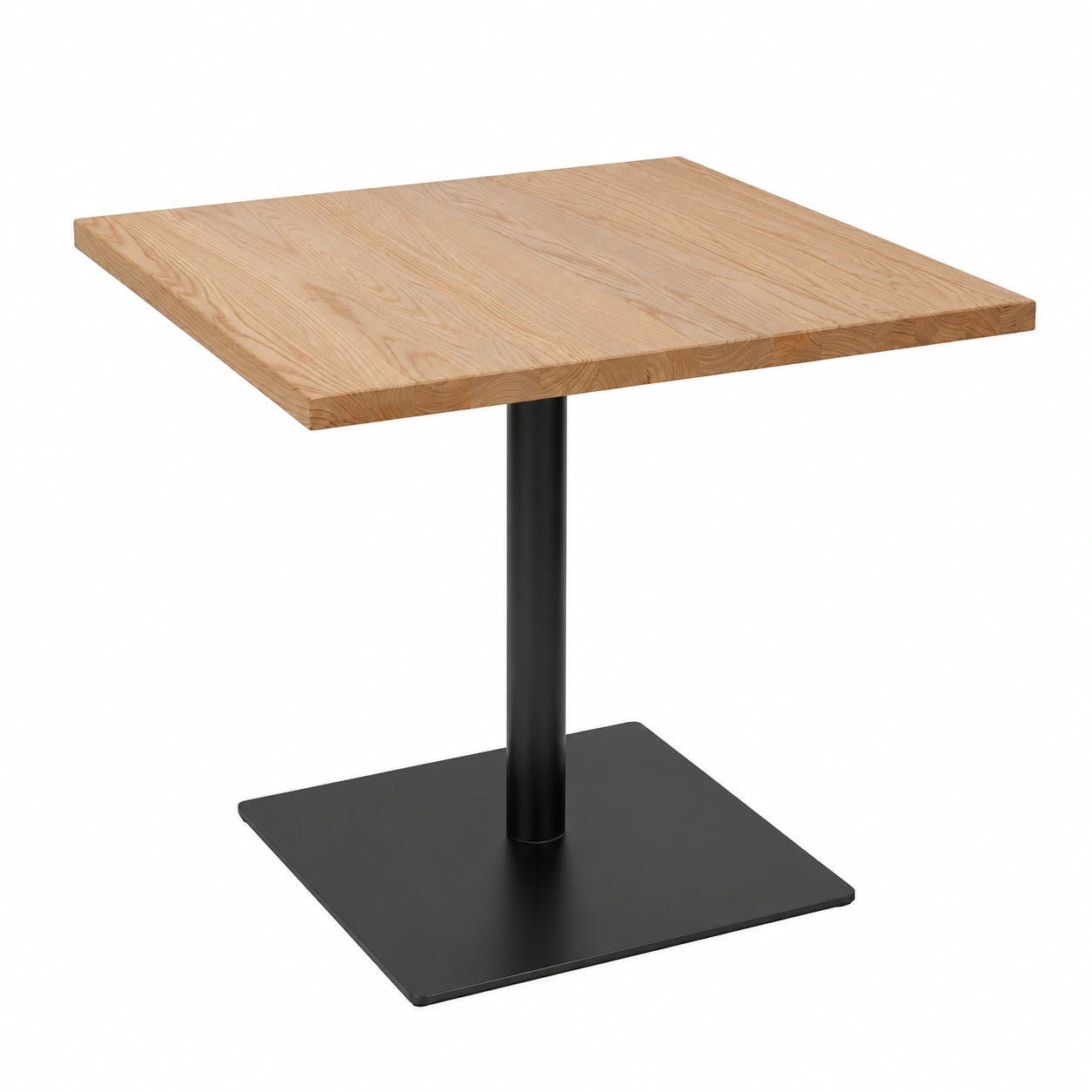 Tisch – 75 × 80 × 80 cm, aus Holz, Hellbraun