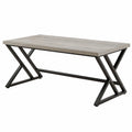 Computertisch – 152 × 60 × 75.5 cm, Industriestil, Grau