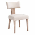 Esszimmerstühle – 2er-Set, gepolstert, aus Leinen und Holz, Beige, für Esszimmer