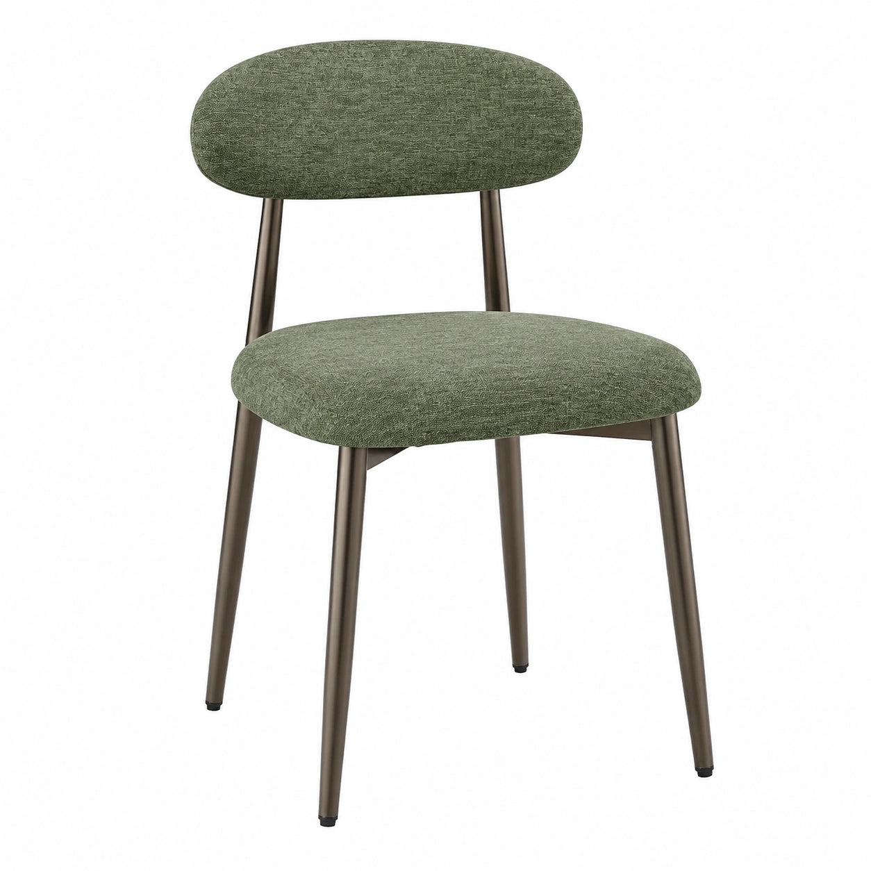 Esszimmerstühle – 2er-Set, moderner Stil, gepolstert, mit Rückenlehne, Grün, für Esszimmer, Küche und Wohnzimmer