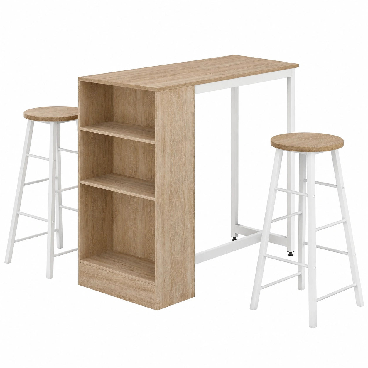 Essgruppe – 3-teilig, aus Eichenholz, für Esszimmer und Küche