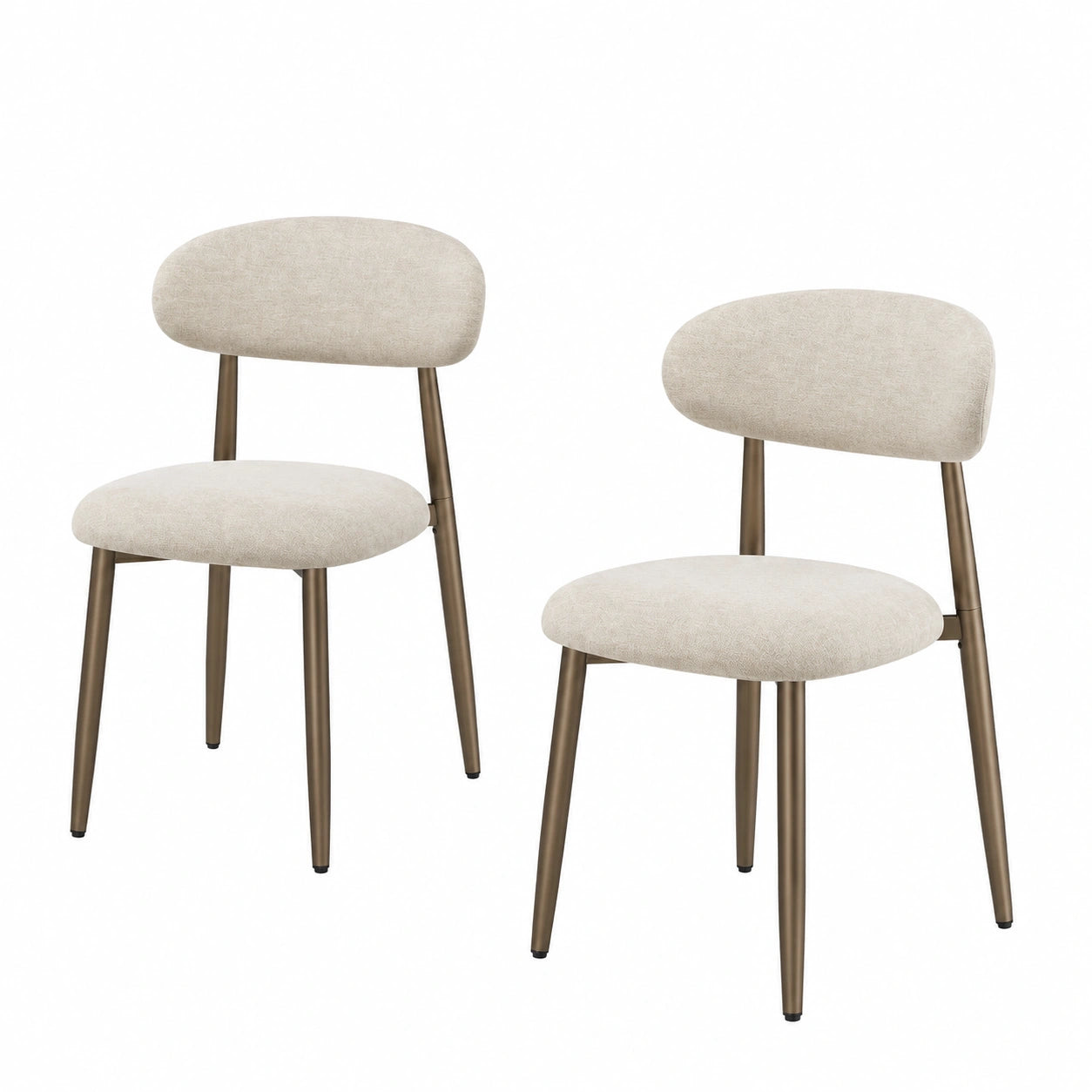 Esszimmerstühle – 2er-Set, moderner Stil, gepolstert, mit Rückenlehne, für Esszimmer, Küche und Wohnzimmer