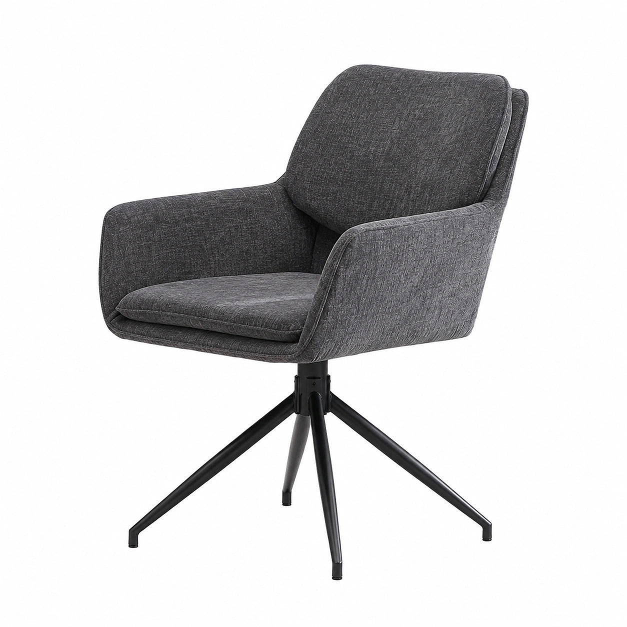 Esszimmerstühle – 2er-Set, moderner Stil, gepolstert, Grau, für Wohnzimmer und Büro